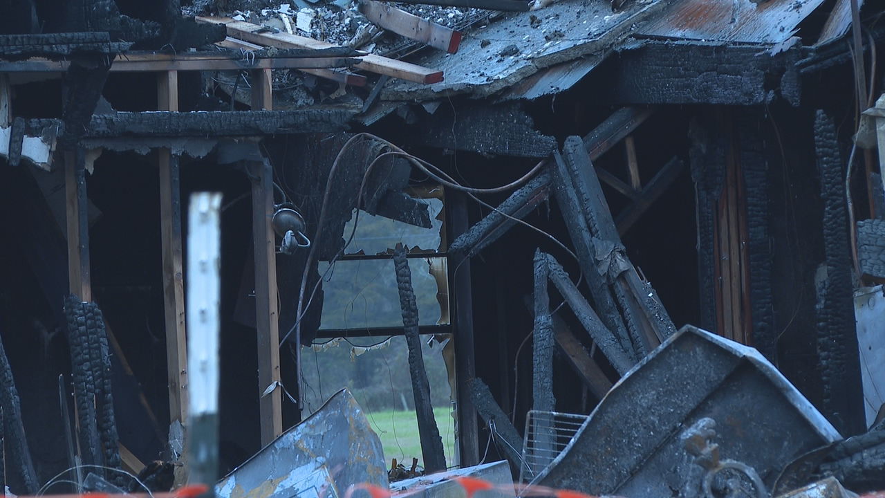 Apollo Apartments - burned interior